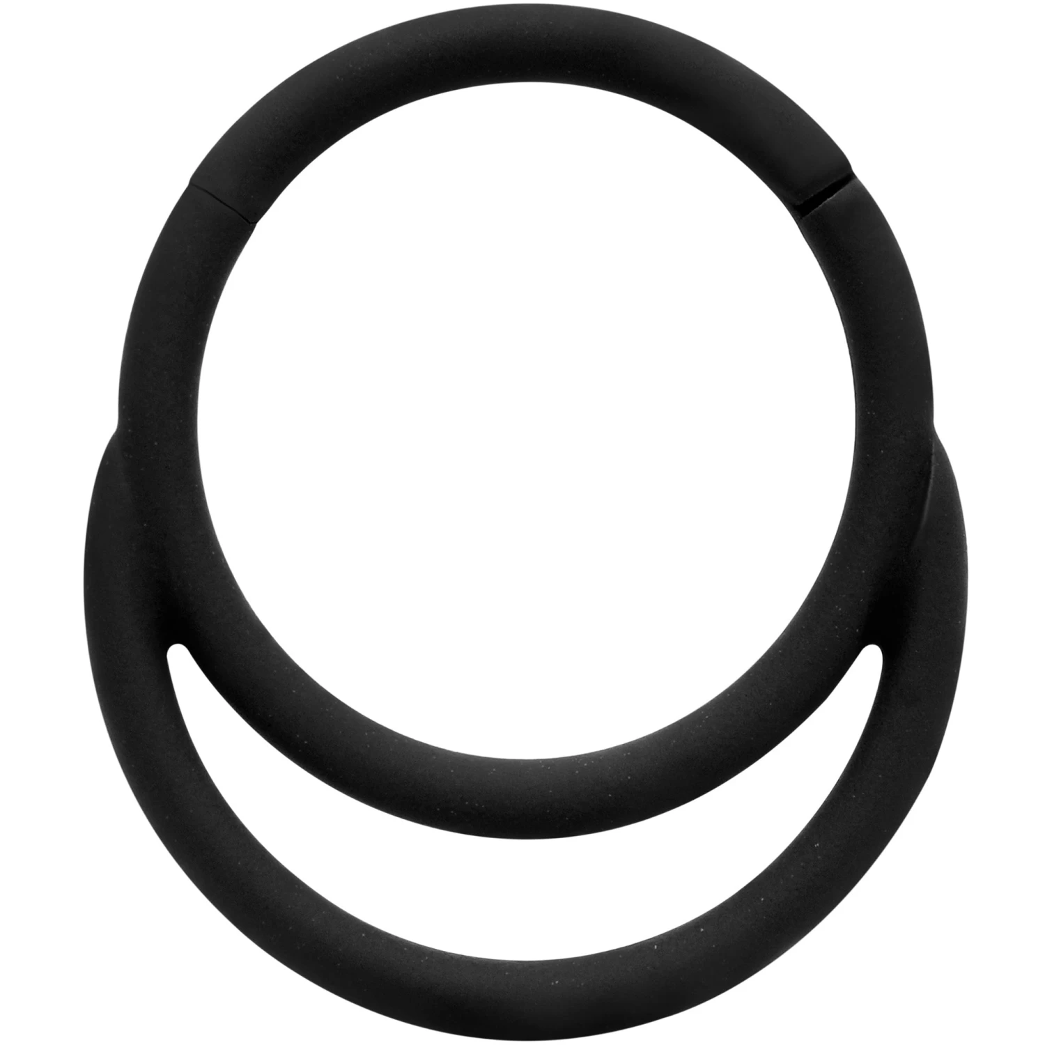 18 Gauge 3/8 Black Matte Double Circle Cartilage Hinged Segment Ring 1 18 Gauge 3/8 Black Matte Double Circle Cartilage Hinged Segment Ring