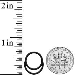 18 Gauge 3/8 Black Matte Double Circle Cartilage Hinged Segment Ring 5 18 Gauge 3/8 Black Matte Double Circle Cartilage Hinged Segment Ring -Body Jewelry Store 72043.otherimage2