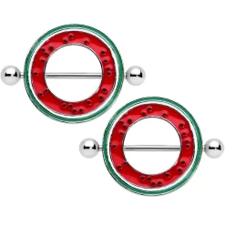 Gaby 14 Gauge 13/16 Tasty Watermelon Summer Nipple Shield Set