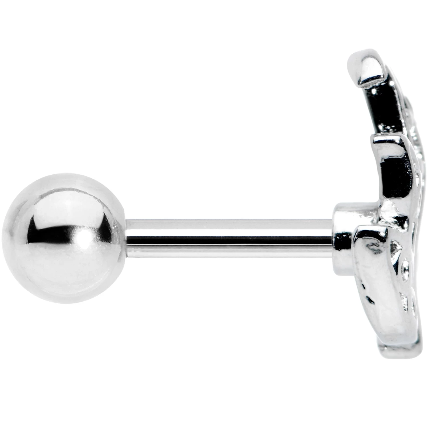 16 Gauge 1/4 Autumnal Colors Maple Leaf Cartilage Tragus Earring 3 16 Gauge 1/4 Autumnal Colors Maple Leaf Cartilage Tragus Earring - Image 3