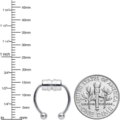 Gaby Magnetic Septum Ring Horseshoe Non-Pierced Fake Nose Ring -Body Jewelry Store 73781.otherimage3