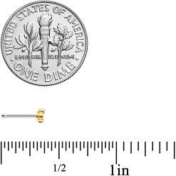 20 Gauge 1/4 Black Green Gem Hungry Alligator Nose Bone 7 20 Gauge 1/4 Black Green Gem Hungry Alligator Nose Bone -Body Jewelry Store 74110.otherimage3