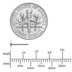 20 Gauge 5/16 G23 Titanium Threadless Post Only Labret Tragus Nostril -Body Jewelry Store 74173.otherimage4