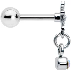 16 Gauge 1/4 Aurora Gem Snowflake Blues Christmas Cartilage Tragus 6 16 Gauge 1/4 Aurora Gem Snowflake Blues Christmas Cartilage Tragus -Body Jewelry Store 74272.otherimage2