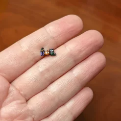 16 Gauge 1/4 Black Boo Party Halloween Cartilage Tragus Earring -Body Jewelry Store 74387.otherimage4