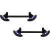14 Gauge 5/8 Black Purple Band Witch Hat Halloween Nipple Ring Set