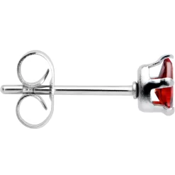 Red CZ Teardrop Stainless Steel Stud Earrings 3mm To 7mm 13 Red CZ Teardrop Stainless Steel Stud Earrings 3mm To 7mm -Body Jewelry Store 74541 RD.otherimage3