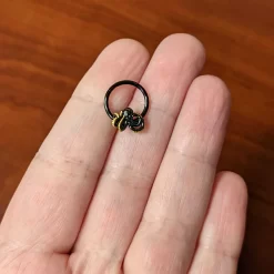 16 Gauge 3/8 Black Understated Octopus Hinged Segment Ring -Body Jewelry Store 74694.otherimage3