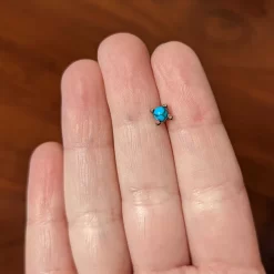 20 Gauge 1/4 Blue Turquoise Claw Hand Halloween Nose Bone -Body Jewelry Store 75158.otherimage4