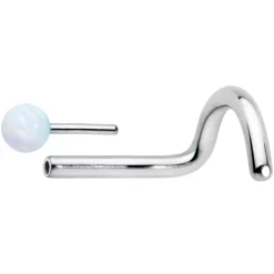 18 Gauge 1/4 White Synth Opal G23 Titanium Threadless Left Nose Screw 16 18 Gauge 1/4 White Synth Opal G23 Titanium Threadless Left Nose Screw -Body Jewelry Store 75189copy 4ec78681 dc37 4172 a3a8 b4f0fa05df0d