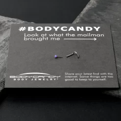 18 Gauge 1/4 Purple Synth Opal G23 Titanium Threadless Left Nose Screw 14 18 Gauge 1/4 Purple Synth Opal G23 Titanium Threadless Left Nose Screw -Body Jewelry Store 75191copy 79a115a2 bdb1 4192 98f0 2075741fb616