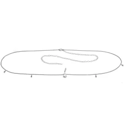 Clear Gem Double Drop Double Mount Belly Ring Belly Chain -Body Jewelry Store 75644.otherimage5