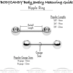 14 Gauge 9/16 Halloween Ghost Glow In The Dark Barbell Nipple Ring Set -Body Jewelry Store 75711.otherimage7