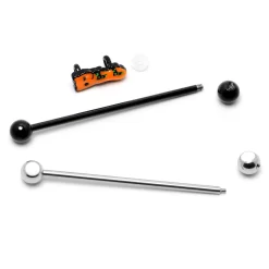 Gaby 14 Gauge Black Halloween Boo Glow In Dark Industrial Barbell Set Of 2 -Body Jewelry Store 75871.otherimage6