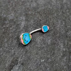 Blue Pink Celebration Easter Egg Double Mount Belly Ring 13 Blue Pink Celebration Easter Egg Double Mount Belly Ring -Body Jewelry Store 76154.otherimage5