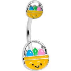 Celebration Easter Basket Double Mount Belly Ring