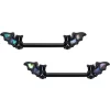 14 Gauge 9/16 Black Subtle Bat Barbell Nipple Ring Set
