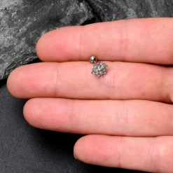 16 Gauge 1/4 Aurora CZ Gem Snowflake Style Cartilage Tragus Earring -Body Jewelry Store 76404.otherimage3 f1791833 fe73 498f 8207 8f9aca4d4a34