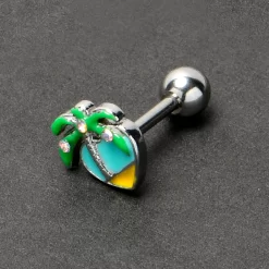 Gaby 16 Gauge 1/4 Aurora Gem Beach Heart Palm Tree Cartilage Tragus Earring 13 Gaby 16 Gauge 1/4 Aurora Gem Beach Heart Palm Tree Cartilage Tragus Earring -Body Jewelry Store 76931.otherimage5