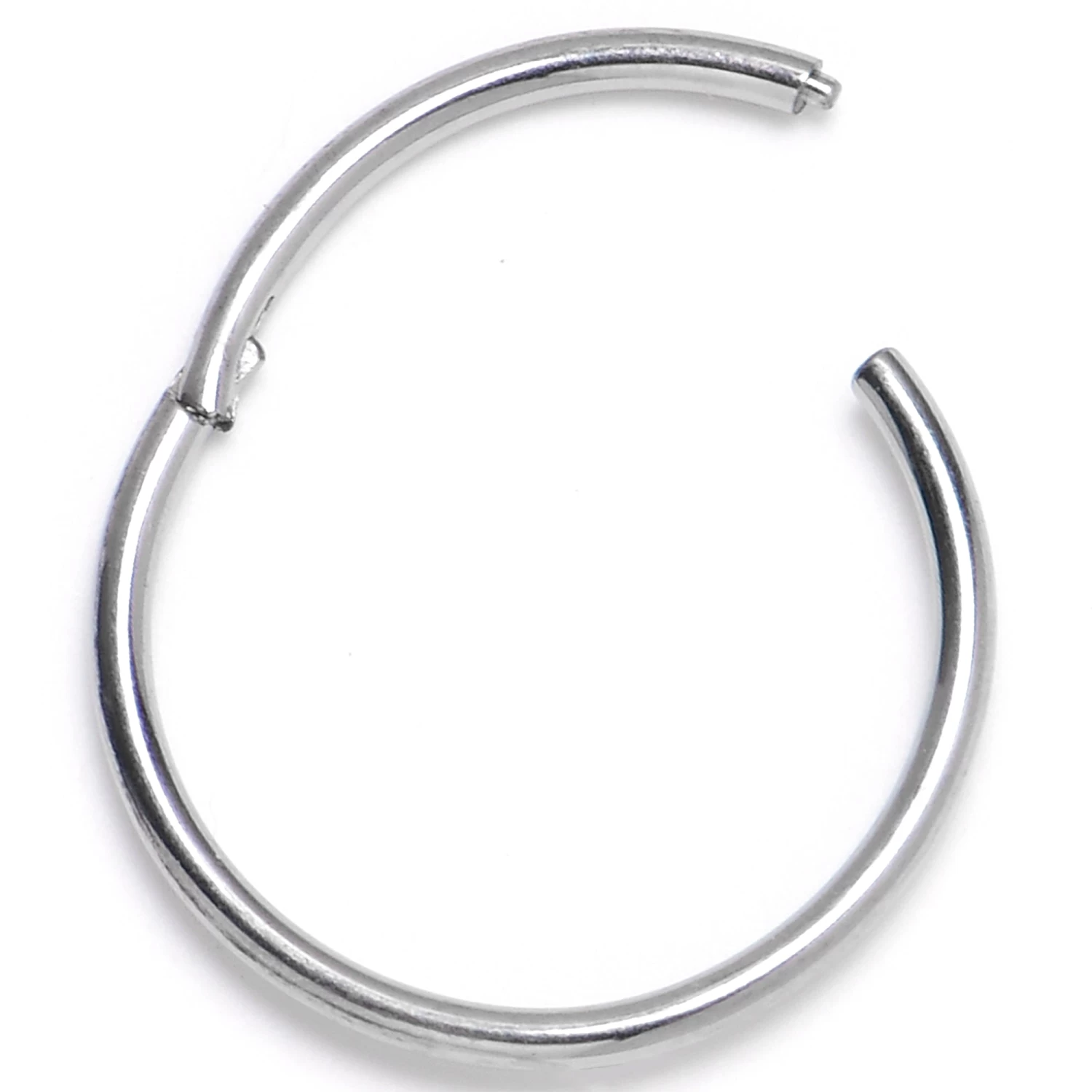 20 Gauge 3/8 ASTM F-136 Titainum Percision Hinged Segment Hoop 1 20 Gauge 3/8 ASTM F-136 Titainum Percision Hinged Segment Hoop