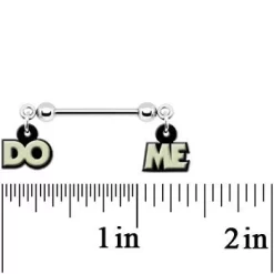 14 Gauge 5/8 Glow In The Dark Do Me Nipple Ring Set -Body Jewelry Store CU 5078 e54b0b8d bb51 4655 8136 875e568f2ba0