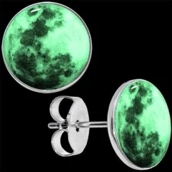 Moon Glow In The Dark Stud Earrings -Body Jewelry Store CU E 484 d0f2c483 e901 454e 998b e648c420b09a