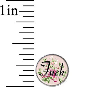 Stainless Steel Post Flowery Language F*ck Stud Earrings 3 Stainless Steel Post Flowery Language F*ck Stud Earrings - Image 3