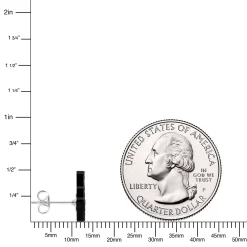 Pink Glitter Middle Finger Stud Earrings Set -Body Jewelry Store CU ES FGR PK.otherimage4