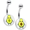 Avocado Oh BFF Set Of 2 Belly Rings