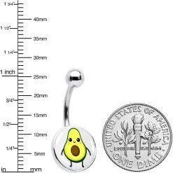 Avocado Oh BFF Set Of 2 Belly Rings -Body Jewelry Store CUBNA AVACDO BFF2.otherimage6