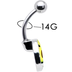 Avocado Oh BFF Set Of 2 Belly Rings -Body Jewelry Store CUBNA AVACDO BFF2.otherimage7