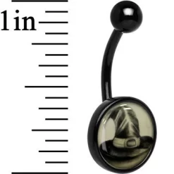 Black Titanium Magic Witch Hat Glow In The Dark Belly Ring 5 Black Titanium Magic Witch Hat Glow In The Dark Belly Ring -Body Jewelry Store CUBNA BKGL 727 06ba04b2 cea1 49fb a41a f986b91bc3a4