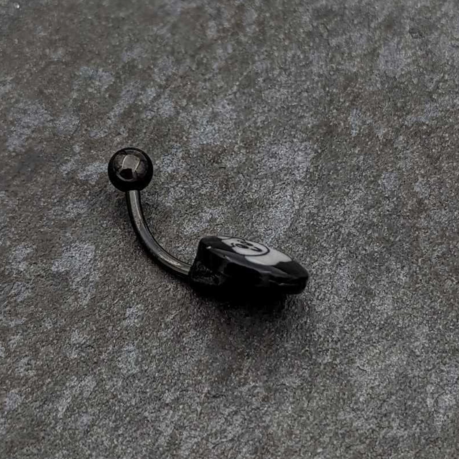 Black Glow In The Dark Poop Belly Ring 8 Black Glow In The Dark Poop Belly Ring - Image 8