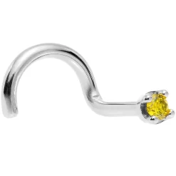 Solid 14KT White Gold (November) 1.5mm Genuine Yellow Diamond Nose Ring 14 Solid 14KT White Gold (November) 1.5mm Genuine Yellow Diamond Nose Ring -Body Jewelry Store G 2136 7e26dc85 549c 434f 9441 518d21632b63