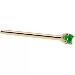 Solid 18KT Yellow Gold (May) 1.5mm Genuine Emerald Nose Ring 17 Solid 18KT Yellow Gold (May) 1.5mm Genuine Emerald Nose Ring -Body Jewelry Store G 2638 c70200aa 498a 4225 b3e0 9582840f2837