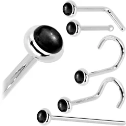 Solid 14KT White Gold 2mm Onyx Nose Ring 15 Solid 14KT White Gold 2mm Onyx Nose Ring -Body Jewelry Store G 2916 1364f2a3 7277 4651 b8f4 99a0e1638719