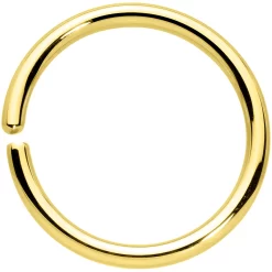 14 Gauge 1/2 Handcrafted Solid 14k Yellow Gold Seamless Circular Ring -Body Jewelry Store G 3022 1412.main
