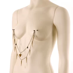 Handcrafted Warrior Drop Nipple Chain Created With Crystal -Body Jewelry Store HC 6960.otherimage2