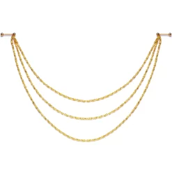 Gaby 5/8 Handcrafted Electro Plated Debutante Dangle Nipple Chain