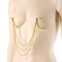 Gaby 5/8 Handcrafted Electro Plated Debutante Dangle Nipple Chain -Body Jewelry Store HC 6962.otherimage2
