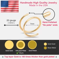 3Pack Double Hoop Nose 14k Gold Filled And 925 Silver Spiral Nose Rings 20 Gauge 8mm Right 12 3Pack Double Hoop Nose 14k Gold Filled And 925 Silver Spiral Nose Rings 20 Gauge 8mm Right -Body Jewelry Store Handpolished 2000x2000px 9331e847 0202 41ad a29c 061dfeb77290