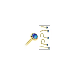 Solid 14KT Yellow Gold 2mm Dark Blue Synthetic Opal Nose Ring 14 Solid 14KT Yellow Gold 2mm Dark Blue Synthetic Opal Nose Ring -Body Jewelry Store NS 14Y DBO 2 90d1e9ef 3d8d 413e 86e1 25599b3685ce