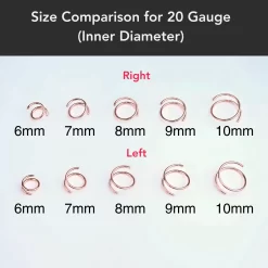 14k Solid Rose Gold Double Hoop Nose Spiral Nose Ring (Select Your Size) 12 14k Solid Rose Gold Double Hoop Nose Spiral Nose Ring (Select Your Size) -Body Jewelry Store SizeComparisonfor20Gauge InnerDiameter 2000x2000px 1 3a59a5d4 d176 4c67 973e 068821679fd9