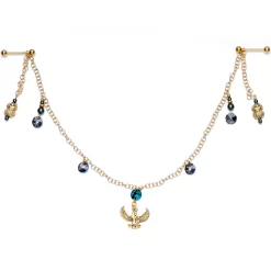 Egyptian Goddess Dangle Nipple Chain Created With Crystals