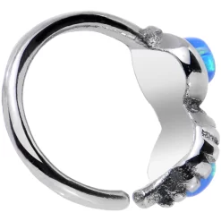 18 Gauge 5/16 Blue Synthetic Opal Duet Seamless Circular Ring -Body Jewelry Store eypd74wayarywza6swxs
