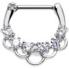 Gaby 16 Gauge 5/16 Clear Gem Princess Parade Septum Clicker
