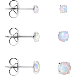 Gaby White Synthetic Opal Stainless Steel Post Stud Earring Pack Set Of 3 12 Gaby White Synthetic Opal Stainless Steel Post Stud Earring Pack Set Of 3 -Body Jewelry Store h1huo6x8zzcqalhjojhp cd245eca 963c 4fb9 a2c7 e52c4661ba29