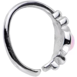 18 Gauge 5/16 Pink Synthetic Opal Seamless Circular Ring -Body Jewelry Store jfk9ixhziwhymhosomt5