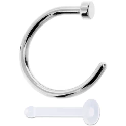 Momo 18 Gauge 5/16 Pack Set Of 5 Assorted Stainless Steel Nose Hoop Rings -Body Jewelry Store jq98ojpeimwlxscjxbhq