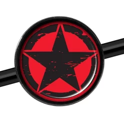 14 Gauge Black Red Distressed Star Black Industrial Barbell 37mm 6 14 Gauge Black Red Distressed Star Black Industrial Barbell 37mm -Body Jewelry Store n5gxojpcl3ma1uijghdr